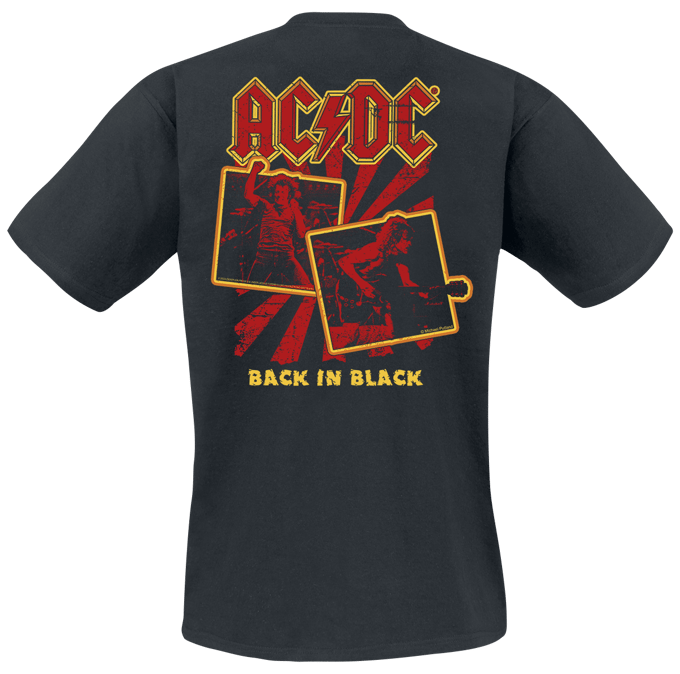AC/DC T-shirt - Back in Black - S tot 4XL - voor Mannen - zwart