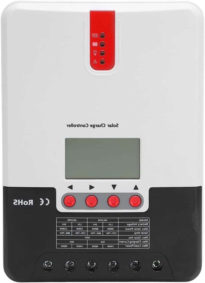 Zonne-laadregelaar - MPPT Controller - Energie Beheer - Multi Peak Tracking - 30A - Aluminium