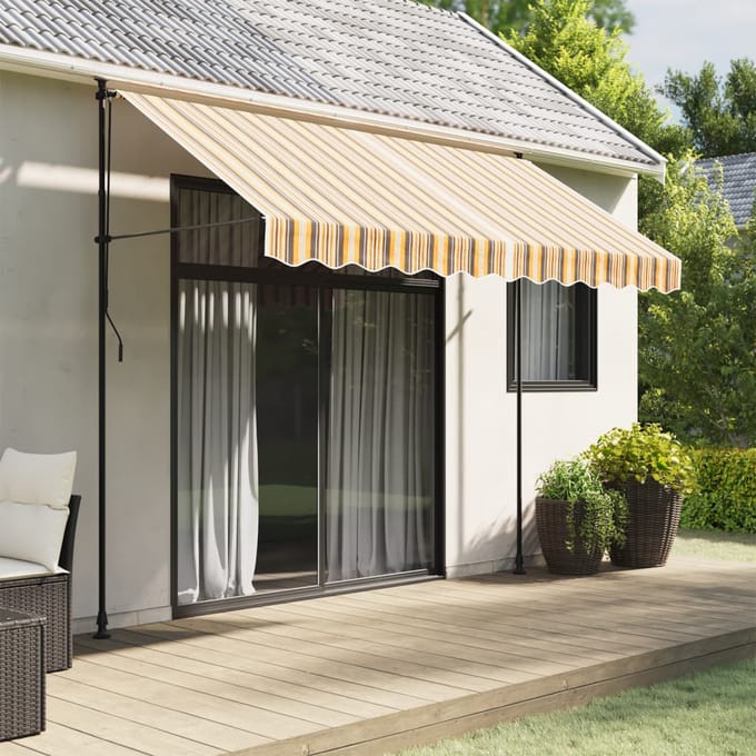 vidaXL - Vervangingsdoek - voor - luifel - 300x250 - cm - polyester - meerkleurig