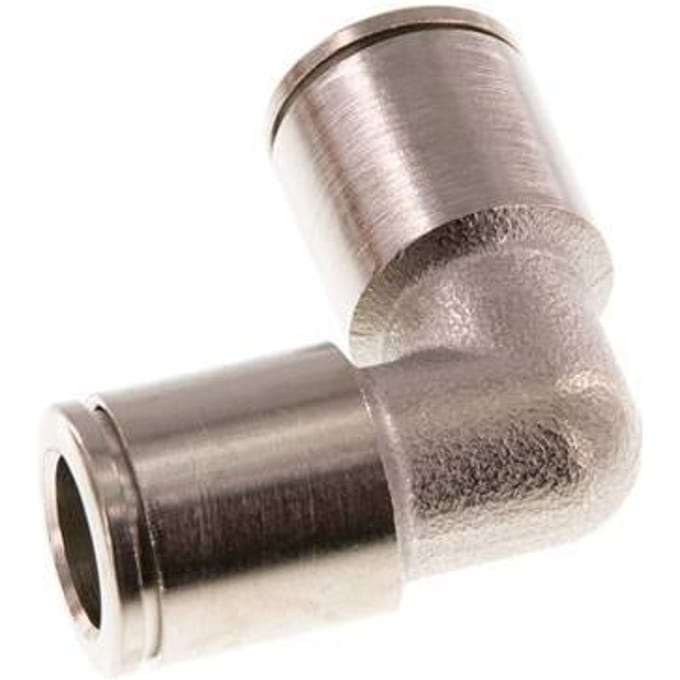 8mm 90 graden L-verbinding Messing Insteekfitting NBR [2 Stuks]