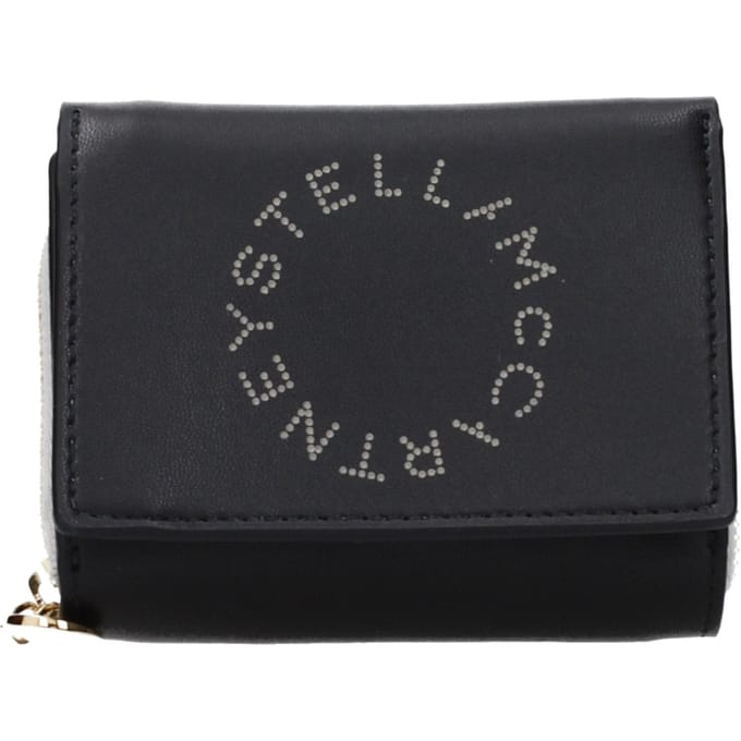 Stella McCartney Zwarte Leren Portemonnee
