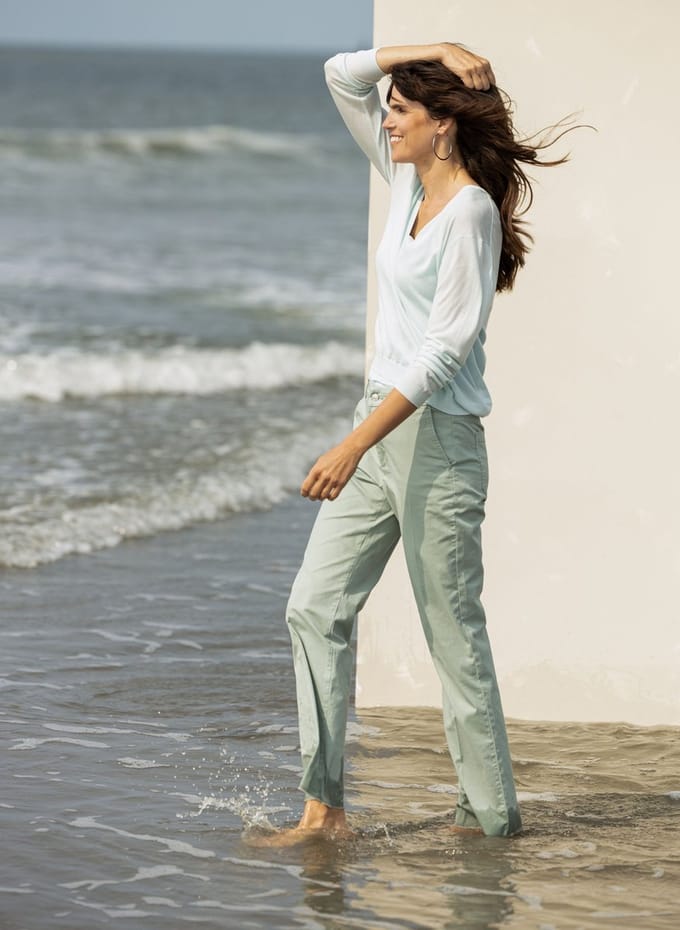YEST Sabrine Bottoms - Greyed Mint - maat 38