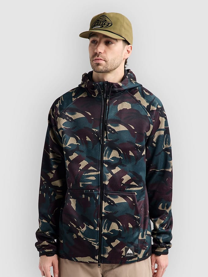 Burton Crown Wpf Zip Hoodie camouflage
