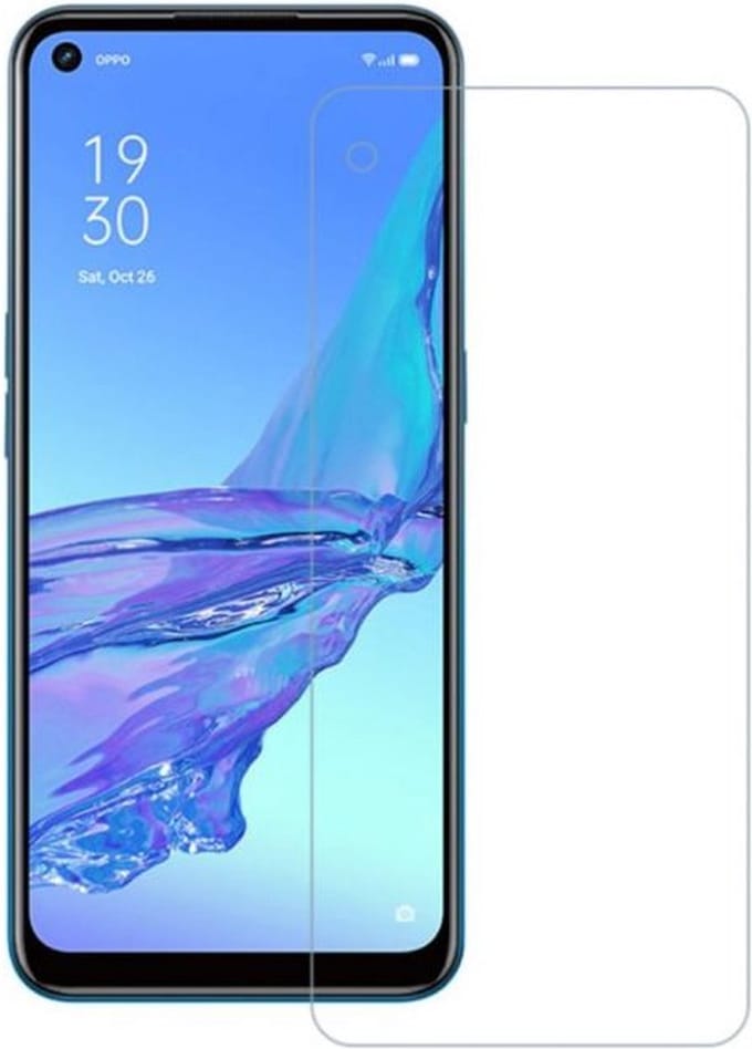 LuxeBass Screenprotector geschikt voor Oppo A53 - glas scherm - bescherming