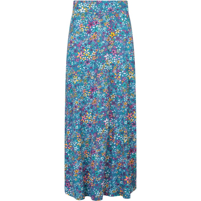 Mountain Warehouse Dames/Dames Shore Floral Jersey Maxi Rok (Donker groenblauw)