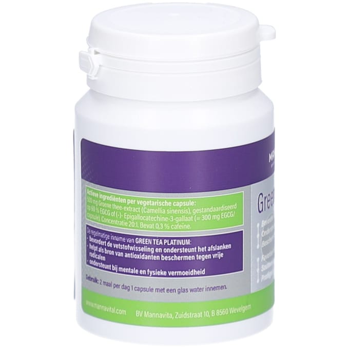 Pit&Pit - Green Tea Platinum bio 60 pcs. - Bevordert de vetverbranding - Ondersteunt het afslanken