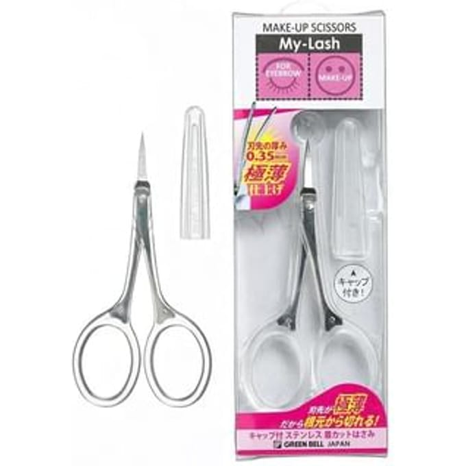 Green Bell - My-Lash Make-Up Scissors Curved Blade Design 1 pc