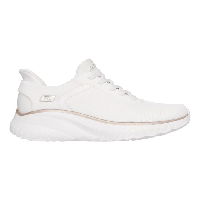 Skechers BOBS Sport Squad Chaos Textiel Dames Wit/Goud Standaard Sneakers