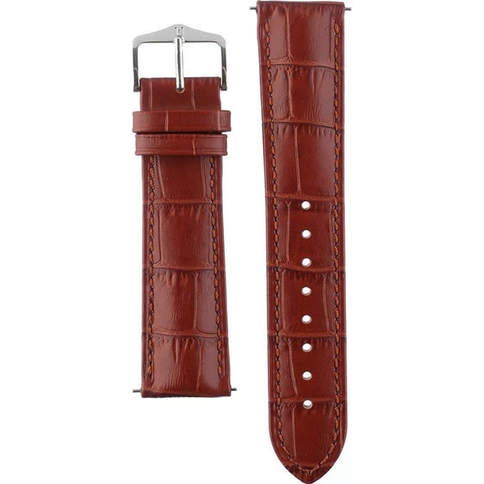 Hirsch Horlogeband Duke Goudbruin - Leer - 22mm
