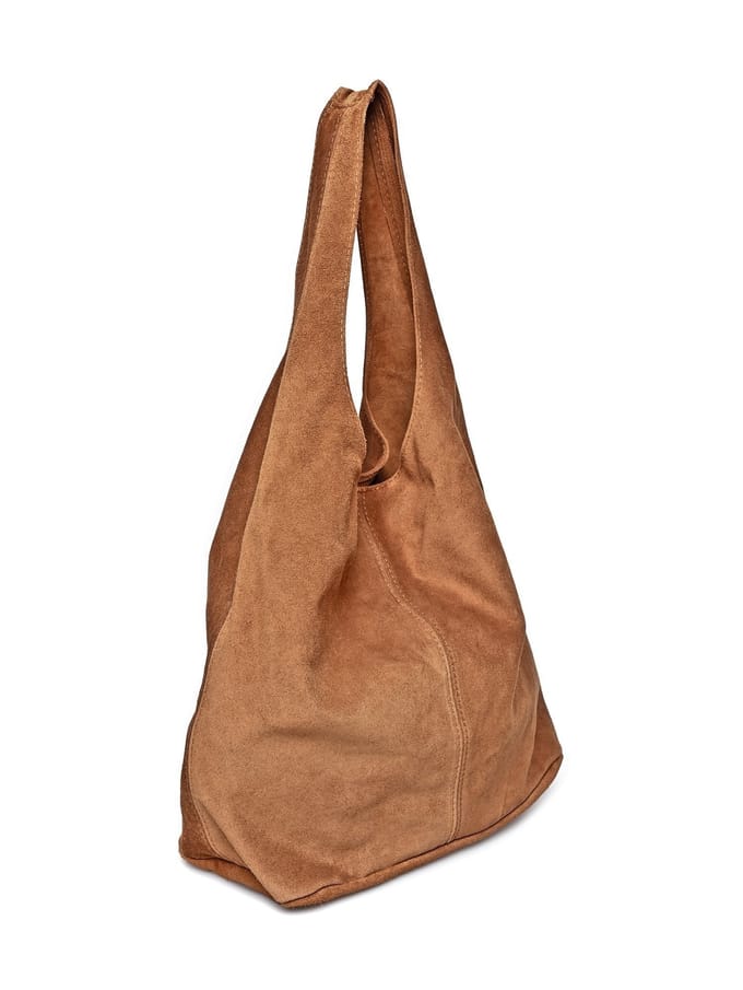 Anna Luchini Brown Rundleer Tas