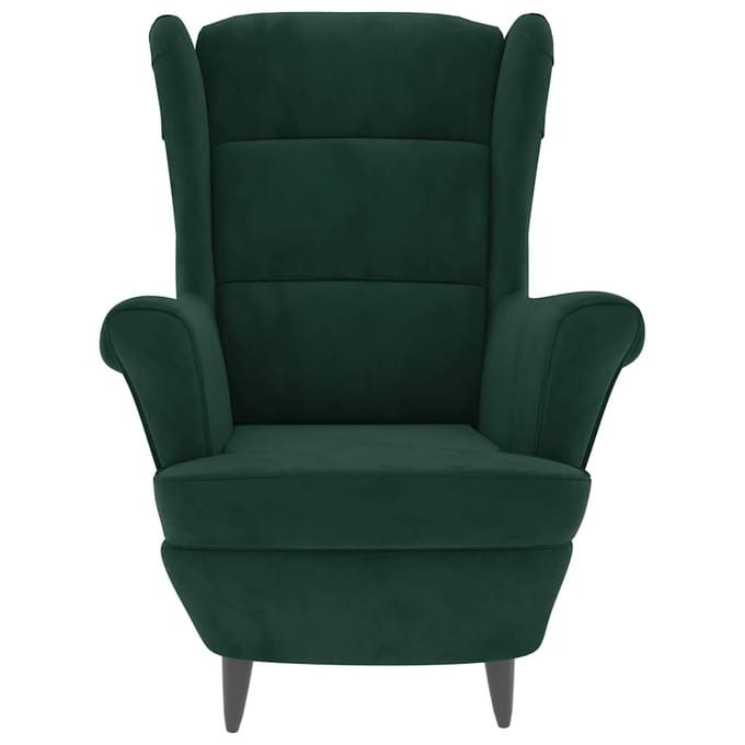 vidaXL - Fauteuil - fluweel - donkergroen