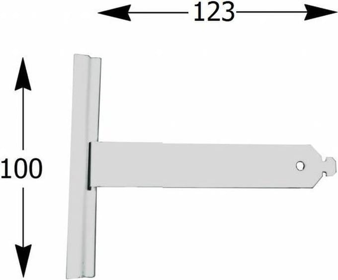 Selve Ophangveer rolluik, lengte 123 t/m 198 mm, mini-E profiel - Rolluik ophangveren
