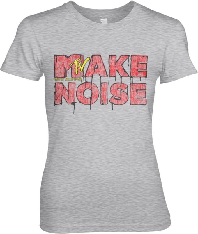 MTV Dames Tshirt -S- Make Noise Grijs