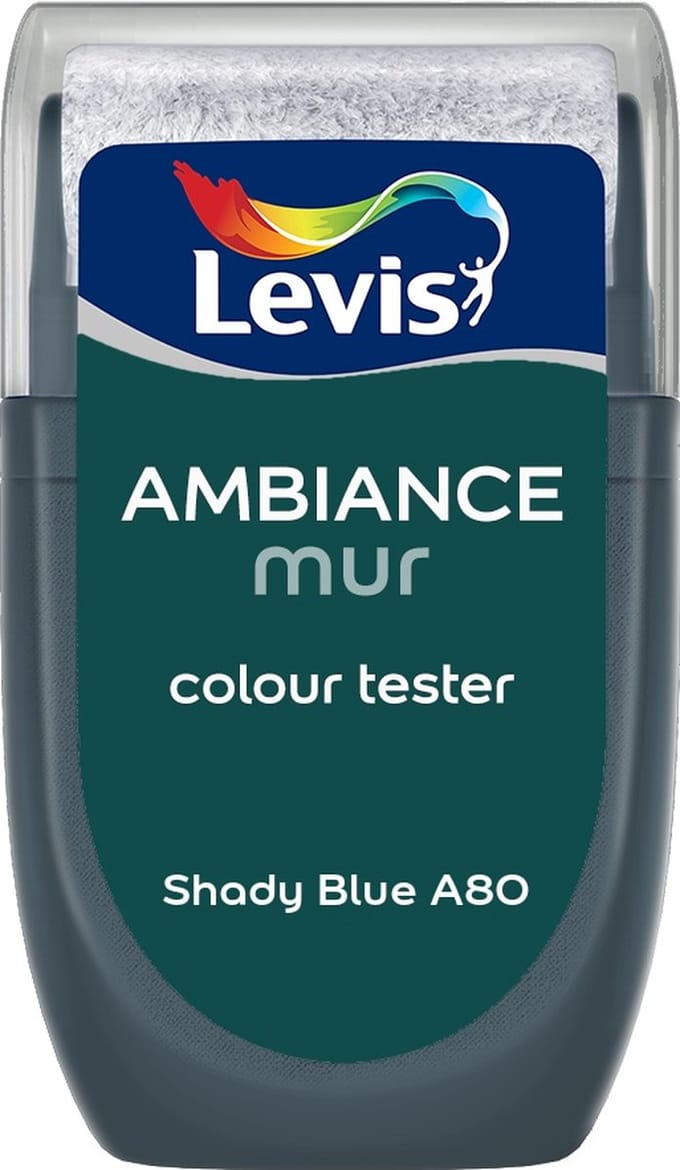 Levis - Muurverf Kleurtester Mat Mix - Shady Blue A80 - Mengverf - 30 Ml