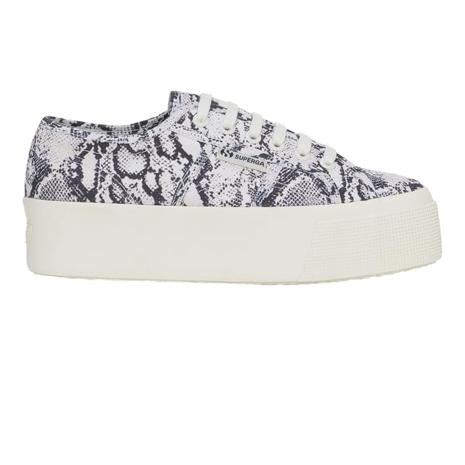 Superga Dames/Dames 2790 Slangenprint Trainers (Wit Avorio/Navy)