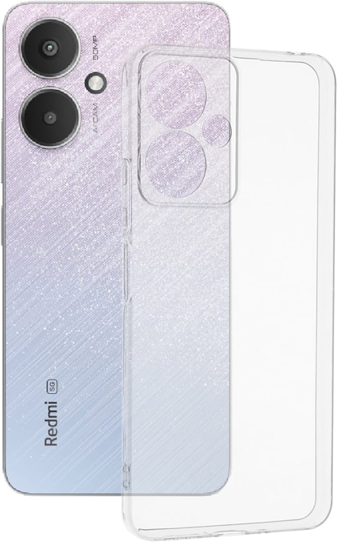 Hoesje geschikt voor Xiaomi Redmi 13C 5G - Techsuit Clear Silicone Back Cover - Transparant