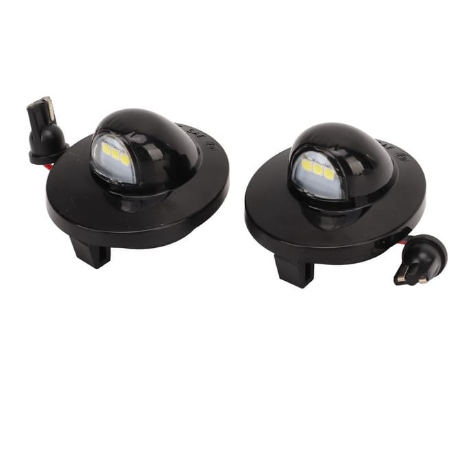 2 stuks Kentekenplaatverlichting DC 12V Waterdicht Hoge Helderheid Wit Licht Vervanging voor Ford F‑450 Bronco Ranger Explorer black