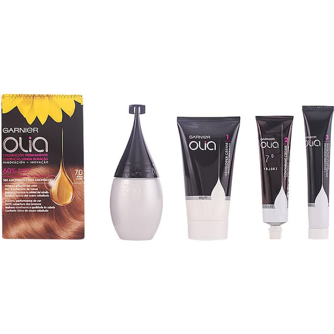 Olia Permanente Kleuring #7,0 Lichtblond Set 4 stuks