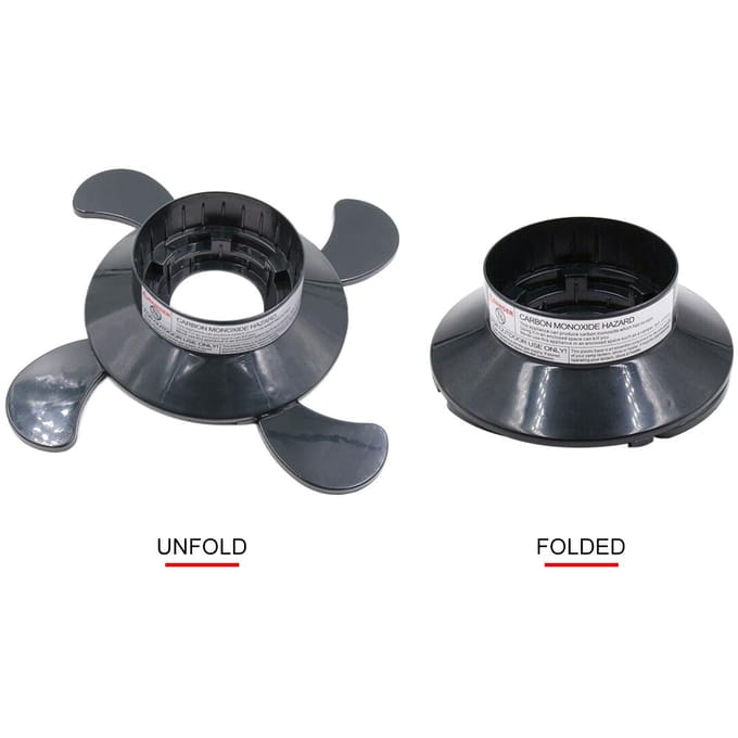Gaspatroon Plastic Basis Beugel Gasfles Vaste Steun Propaancilinder Basis Vervanging voor zwart