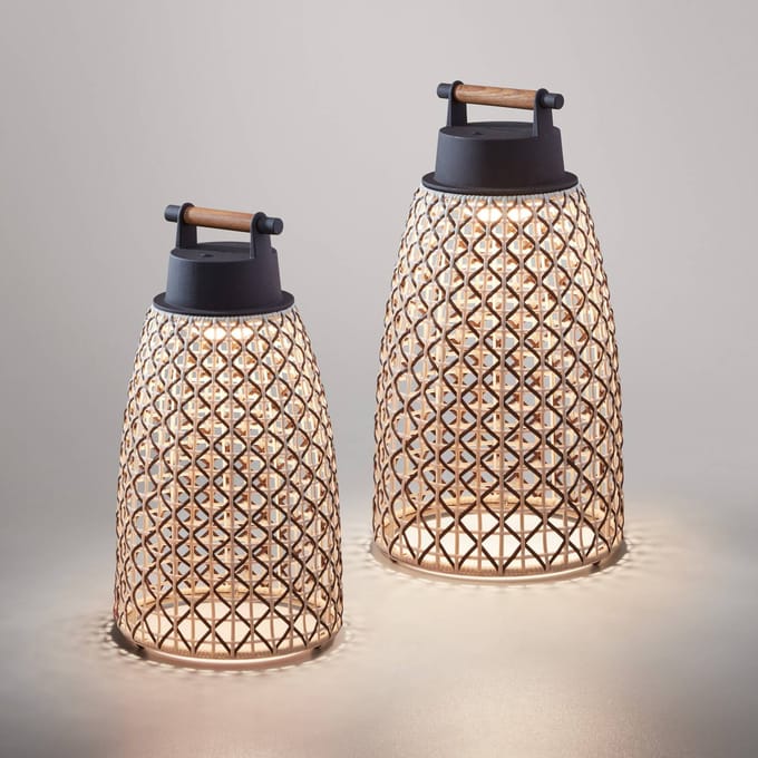 Bover Nans M/41/R Accu-tafellamp voor buiten bruin