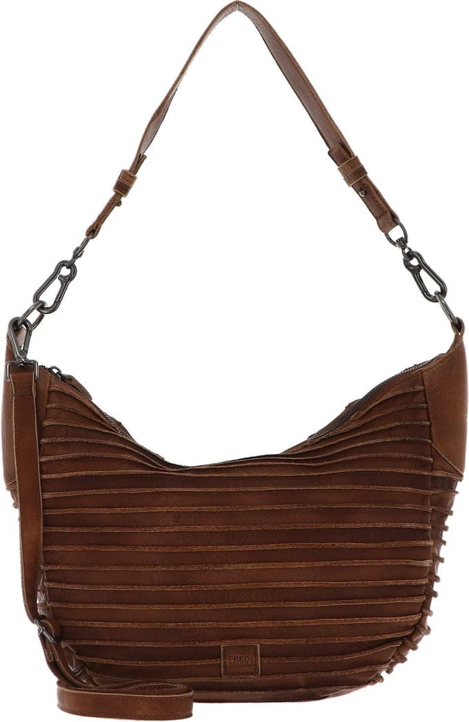 FREDsBRUDER Leren Schoudertas Riffel Flowow Shoulderbag Iced Coffee Bruine