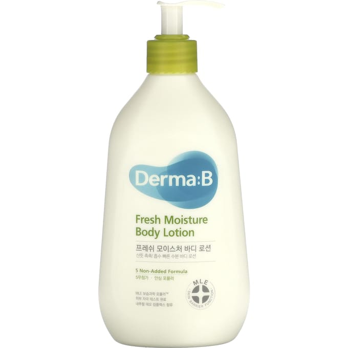 Derma:B, Lotion corporelle hydratante fraîche, 13,5 fl oz (400 ml) white