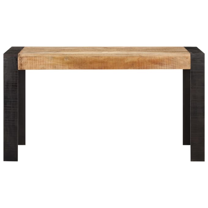vidaXL - Eettafel - 140x70x76 - cm - massief - ruw - mangohout
