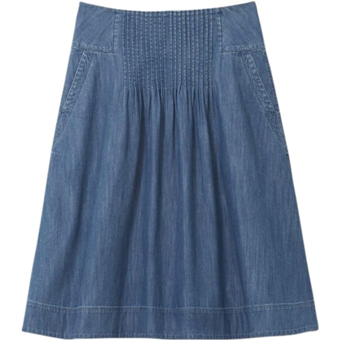 White Stuff Charlotte Denim Midi Skirt Mid Denim Größe: 24 REGULAR | Jeansröcke Outlet | Damen | Blau