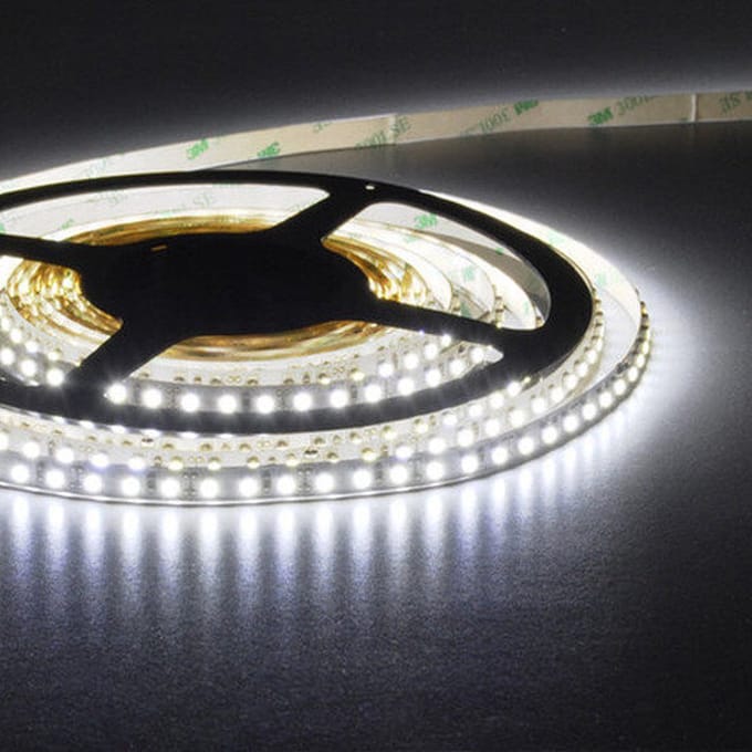 LED Strip 3528 120 leds/mtr CRI90 6000K IP20 12V 9.6W