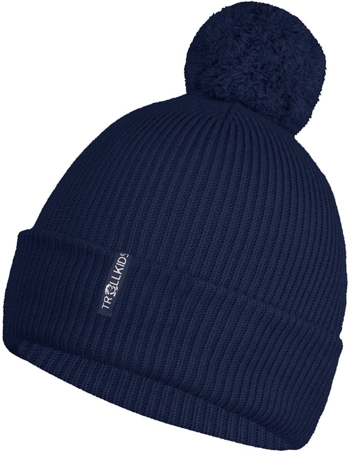 Trollkids Holmenkollen Bobble Muts Blauw 54 cm Meisje
