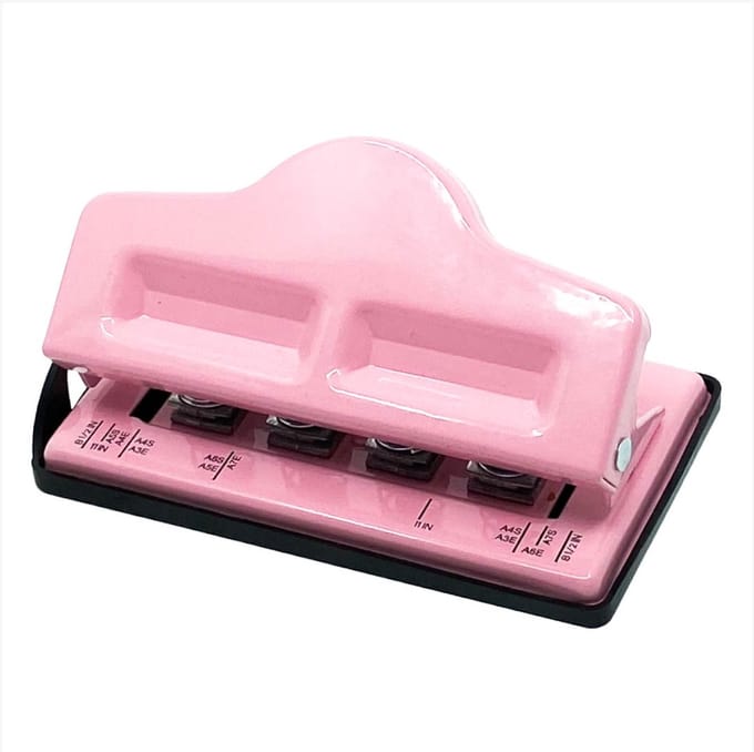 ZODY SHOP - Perforator 4 Gaats - Roze - Mushroom Punch Machine - Planners