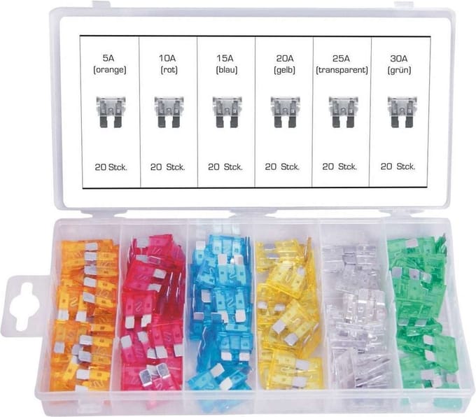 Assortiment Zekeringen 120 stuks