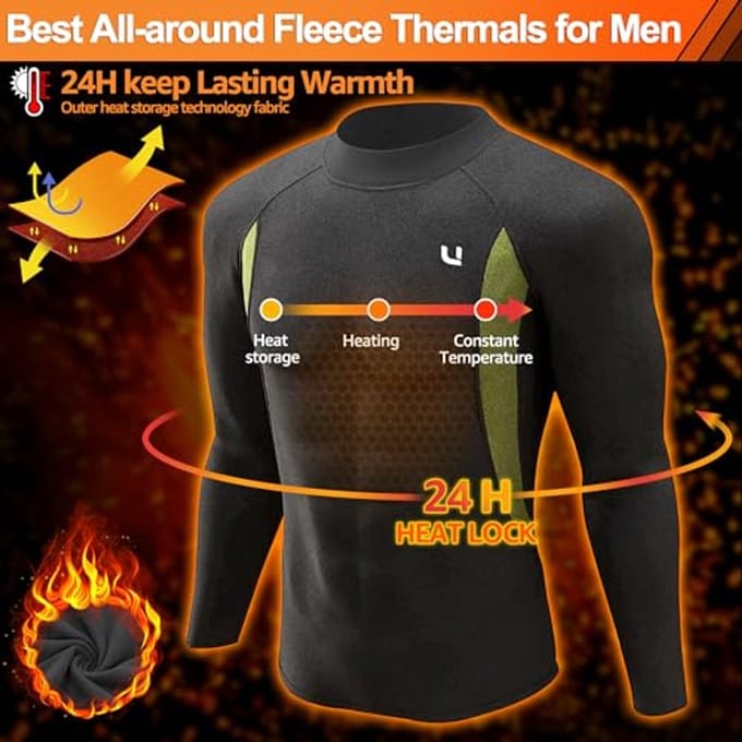 Thermo-ondergoed voor heren - Functioneel skiondergoed voor winterse activiteiten