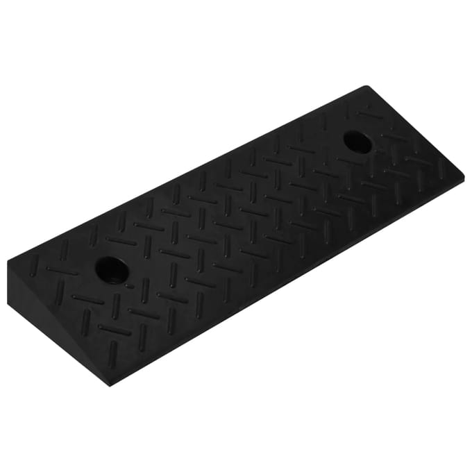 Vidaxl Stoeprand Oprijplaten, 2 St., 50 X 17,5 X 5 Cm, Rubberen