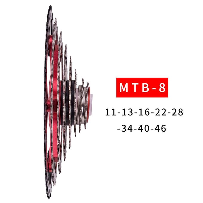 ZTTO MTB 8 Speed 11-46T Cassette Freewheel Mountainbike Fietsonderdelen 11-46T
