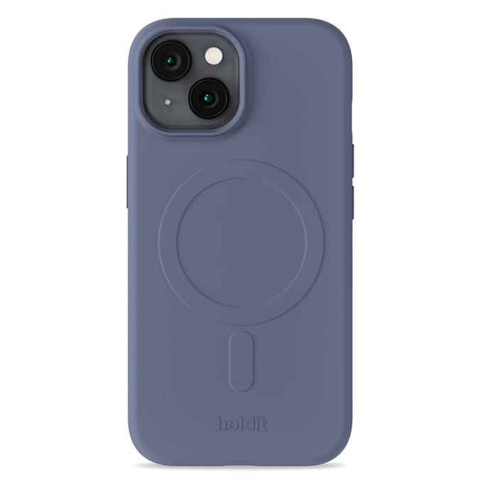 Holdit Soft geschikt voor MagSafe Case geschikt voor iPhone 17e / 16e / 15 / 14 / 13 - Pacific Blue