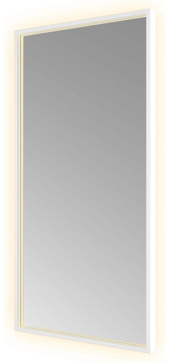 Hotbath &More Mirrors Square LED Badkamerspiegel - Rechthoek - 100 x 50 cm - Mat Wit
