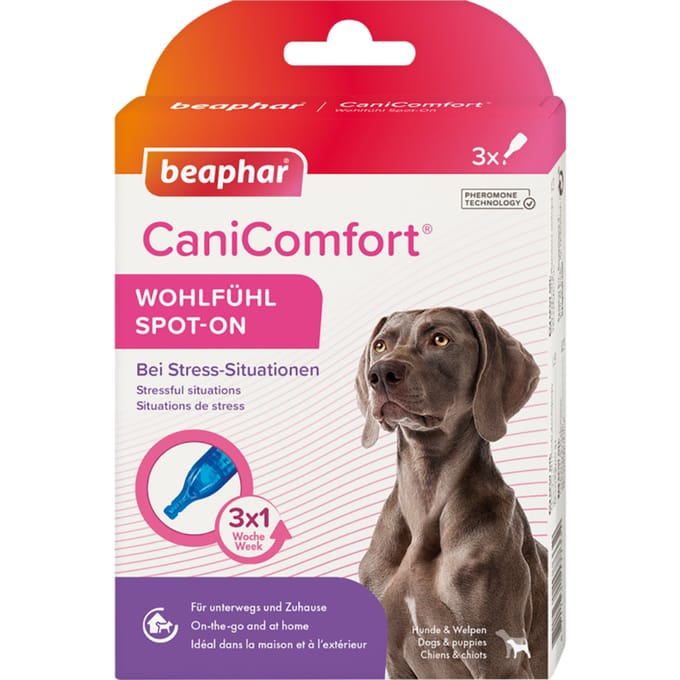 beaphar CaniComfort Wohlfühl Spot-On - 3 Pipetten x 1 ml