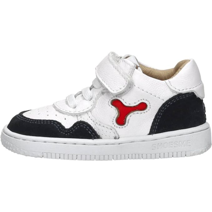 Shoesme Bn24s012 Lage sneakers - Leren Sneaker - Jongens - Wit - Maat 20