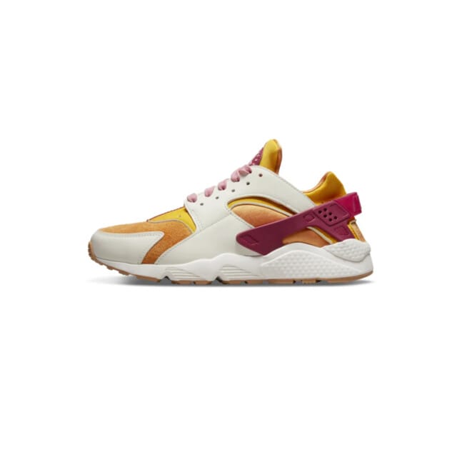 Nike - Dames - Nike Air Huarache Sunset Sneakers - Bruin/Geel/Roze/Wit