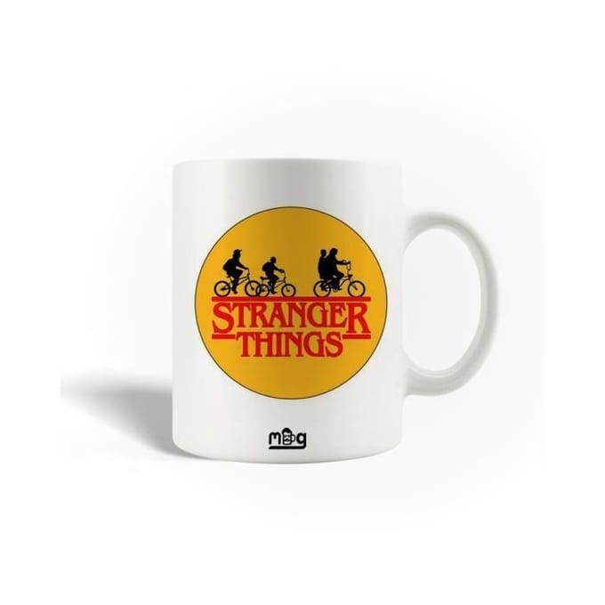 Mug - Stranger Things - Logo - Céramique - Jaune - 30cl - Compatible lave-vaisselle