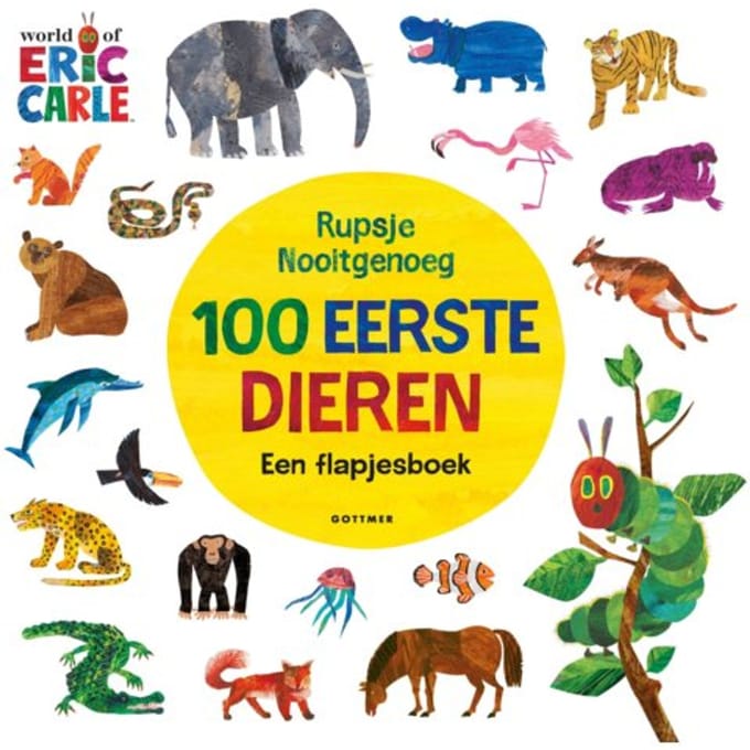 100 Eerste Dieren - Rupsje Nooitgenoeg - Eric Carle