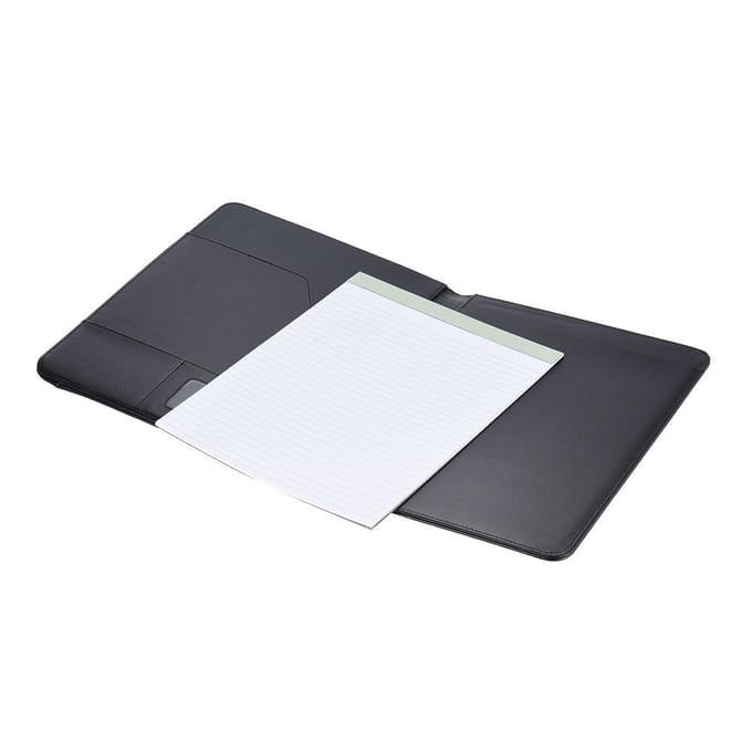 Elegante Office Portfolio Folder Case Hervulbare Bestanden Organizer Kaarthouder zwart