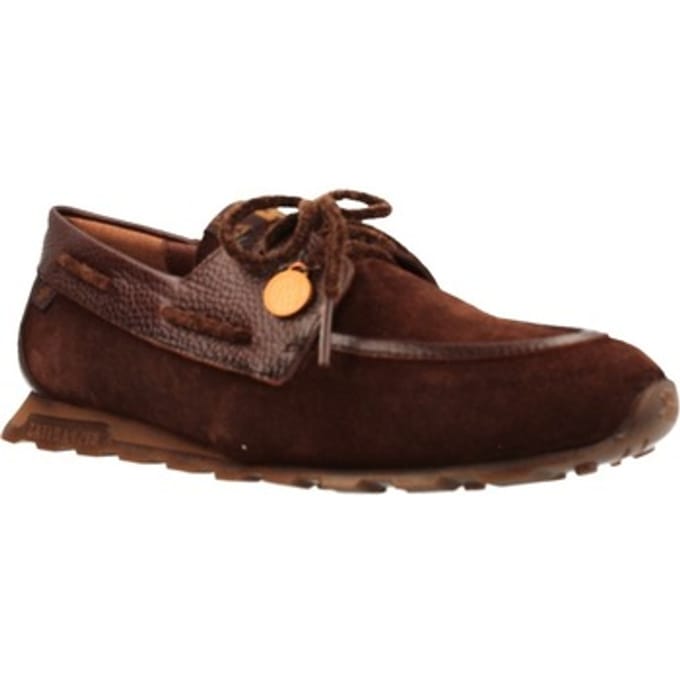 Hispanitas Bruine Zinnia leren sneakers