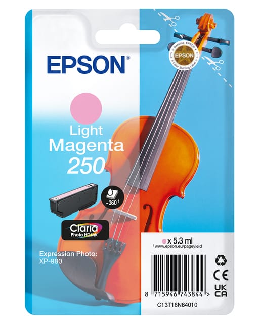 Epson 250 - light magenta - original - ink cartridge