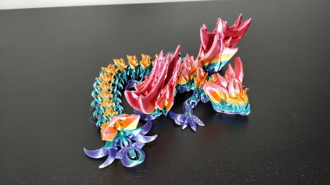 Nightwing dragon gearticuleerde draak fidget