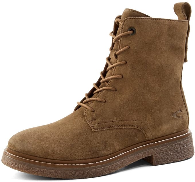 camel active Enkelboot van echt leer - Maat womenswear-36 - Bruin