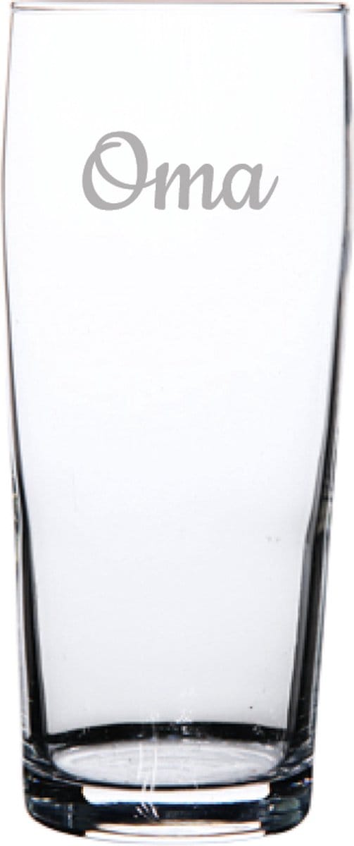 Gegraveerde bierfluitje 19cl Oma