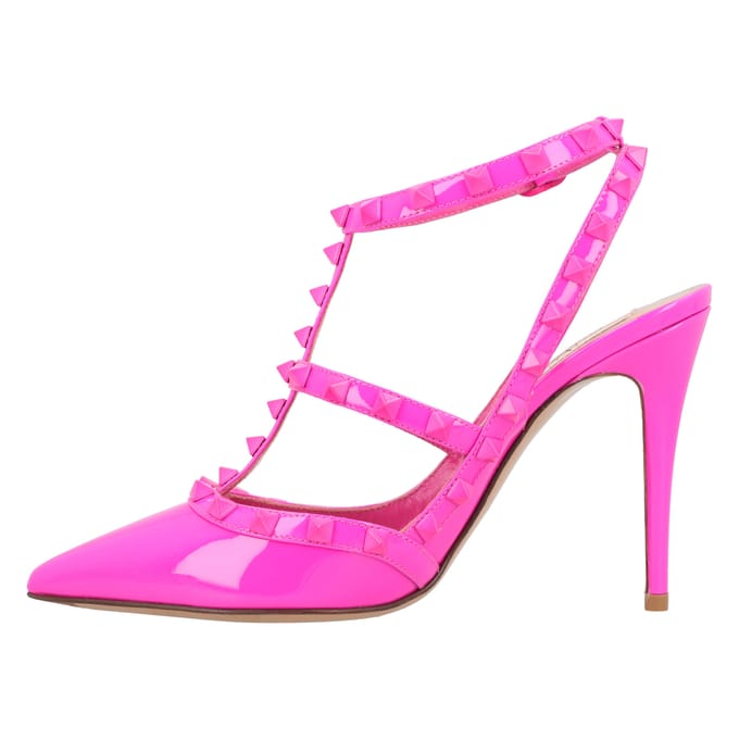 Valentino Rockstud Gekooide Pumps Roze