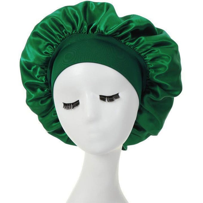 Bonnet de nuit à large bord pour femmes et enfants white
